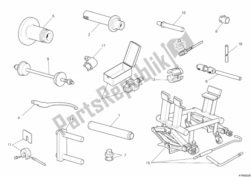 All parts for the Workshop Service Tools, Frame of the Ducati Monster 796 ABS 2011
